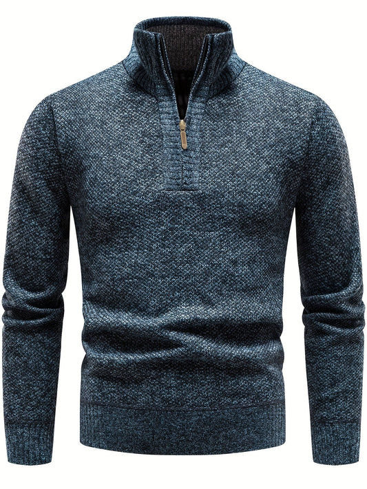 Babette | Pull Tricoté Avec Fermeture À Glissière Pour Hommes - Chaud