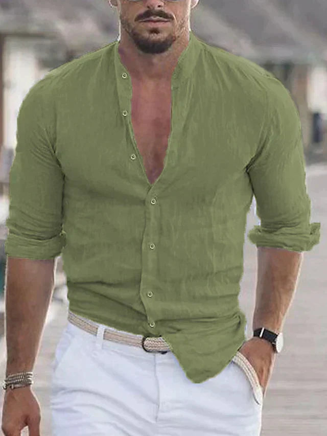 Norval | Chemise Manche Longue Pour Hommes | Anglaise