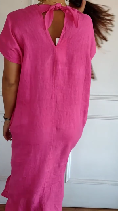 Arilya | Robes Femme à Col en V | Poches