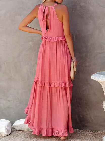 Armelle | Robe d'Été à Volants | Bohème | Sans Manches