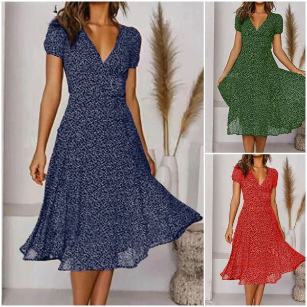 Fernanda | Robe D'été Évasé Et Fluide Pour Femme | Midi