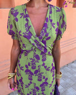 Aurorette | Robe D'été Torsadée À La Coupe Ajustée Pour Femmes | Maxi