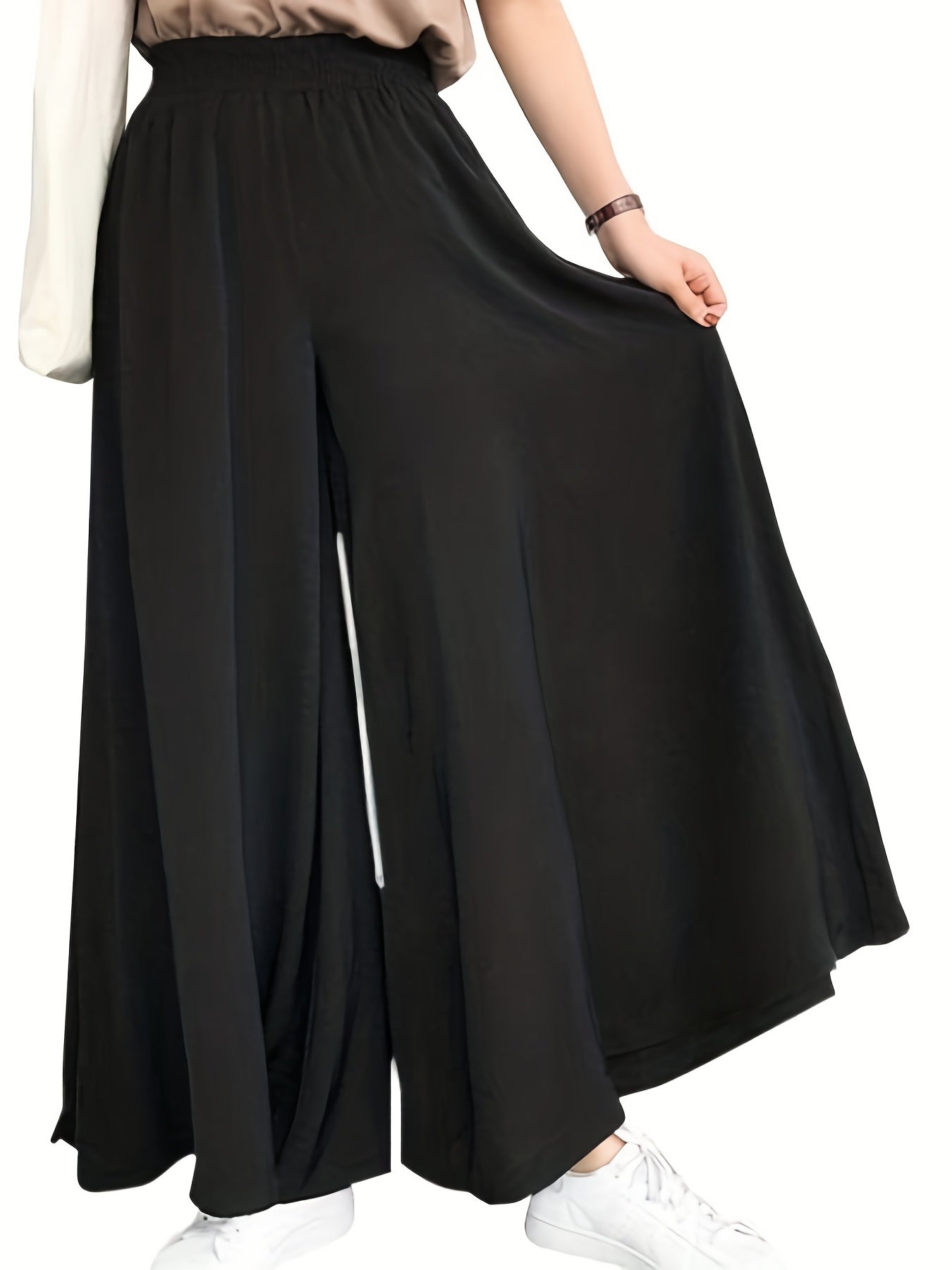 Yveline | Pantalon Large Grande Taille
