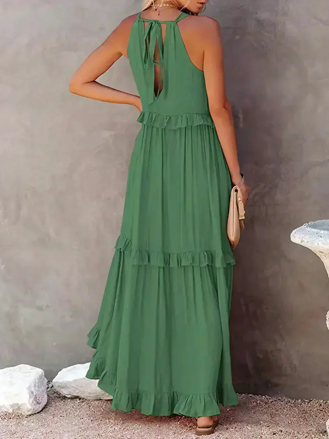 Armelle | Robe d'Été à Volants | Bohème | Sans Manches