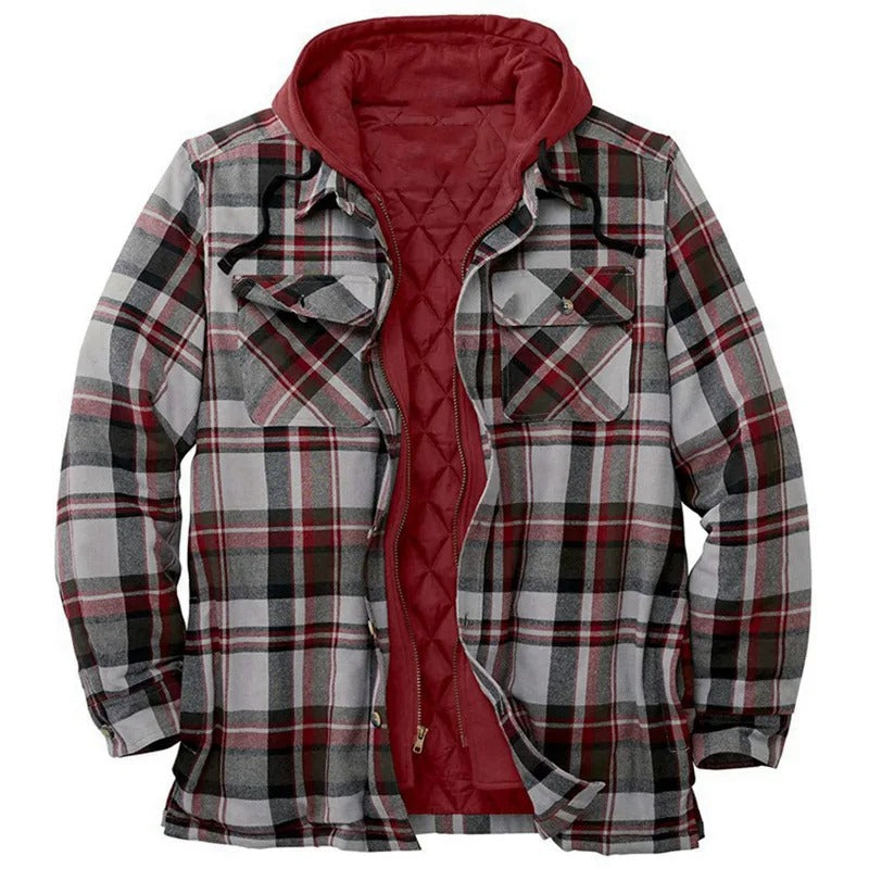 Zargon | Veste En Flanelle Pour Homme Avec Doublure En Polaire Pour L'automne Et L'hiver | Chaude