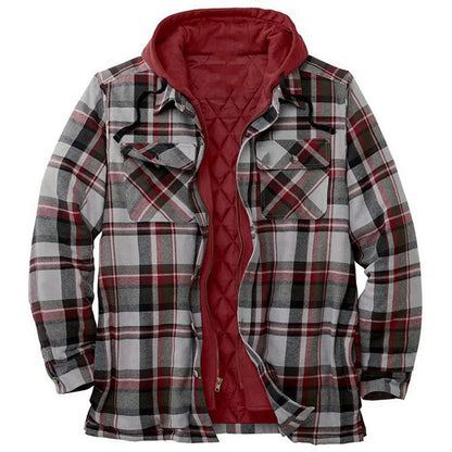 Zargon | Veste En Flanelle Pour Homme Avec Doublure En Polaire Pour L'automne Et L'hiver | Chaude