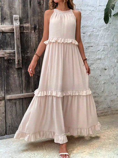 Armelle | Robe d'Été à Volants | Bohème | Sans Manches