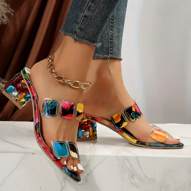 Amabelle | Sandales Femme Tendance À Coussin D'air | Talons