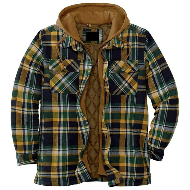 Zargon | Veste En Flanelle Pour Homme Avec Doublure En Polaire Pour L'automne Et L'hiver | Chaude