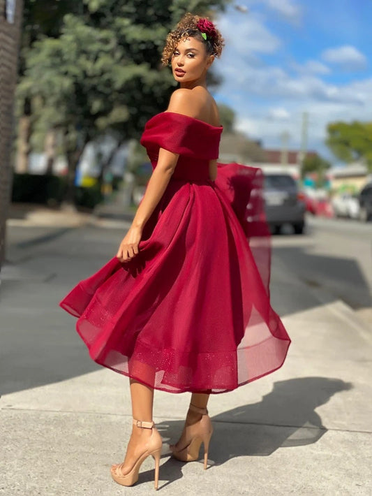 Cyrielle | Robe de Cocktail | Épaules Dénudées
