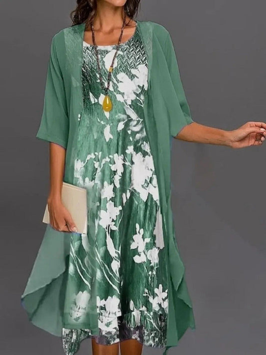 Robe de Soirée à fleurs pour femme | Midi