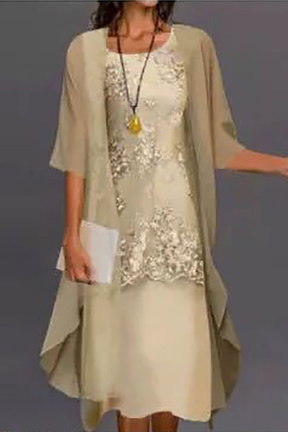 Robe Longue Midi Deux Pièces Décontractée | Midi