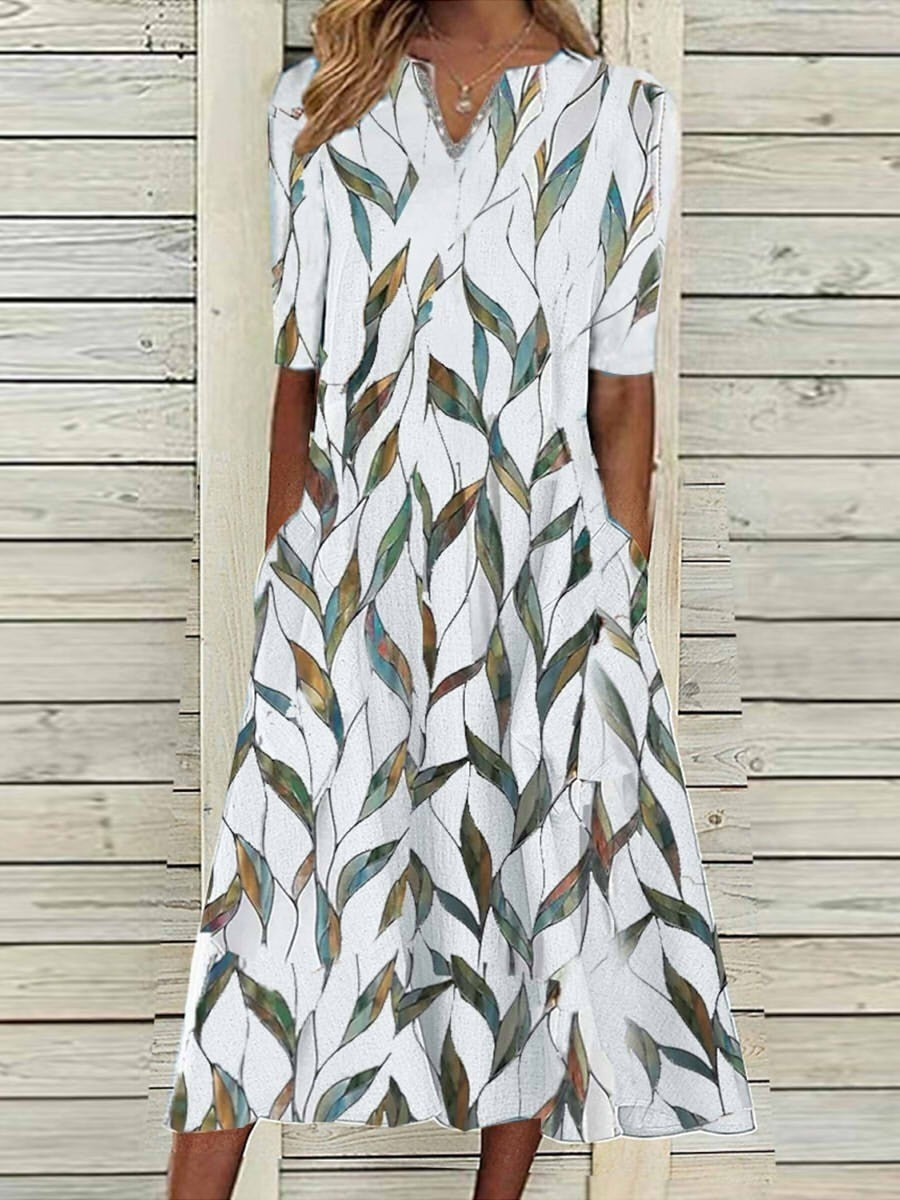 Robe d'été à fleurs pour femme | Midi