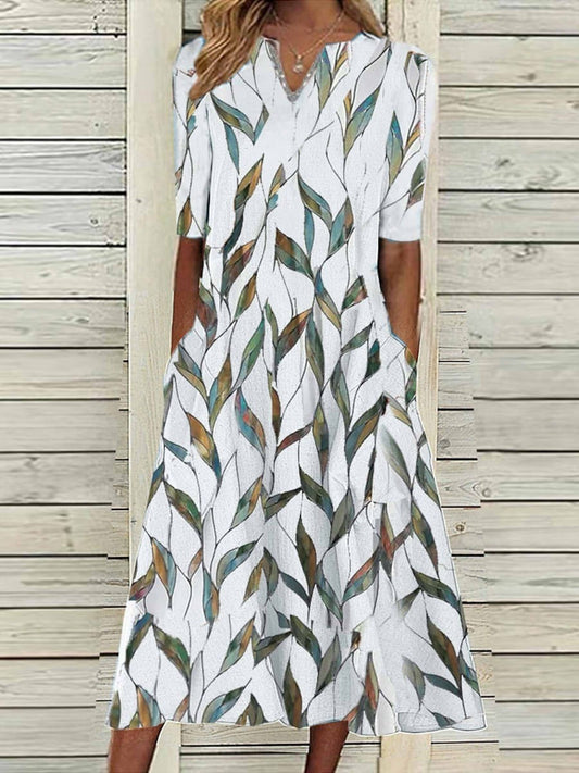 Robe d'été à fleurs pour femme | Midi