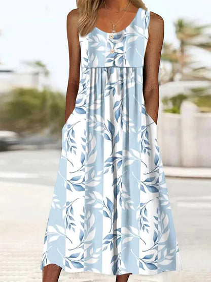 Robe Longue Deux Pièces À Fleurs Pour Femmes. | Midi