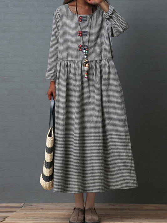Robe Maxi Swing Taille Haute Pour Femme | Décontractée