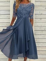 Robe d'invitée de Mariage à volants Pour Femmes | Midi
