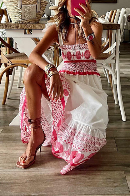 Ghislaine | Robe Bohème Décontractée De Plage Pour Femmes | Maxi