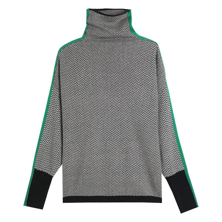 Miralda | Pull à col roulé | Motif