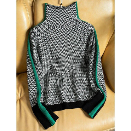 Miralda | Pull à col roulé | Motif