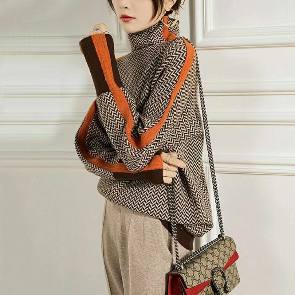 Miralda | Pull à col roulé | Motif