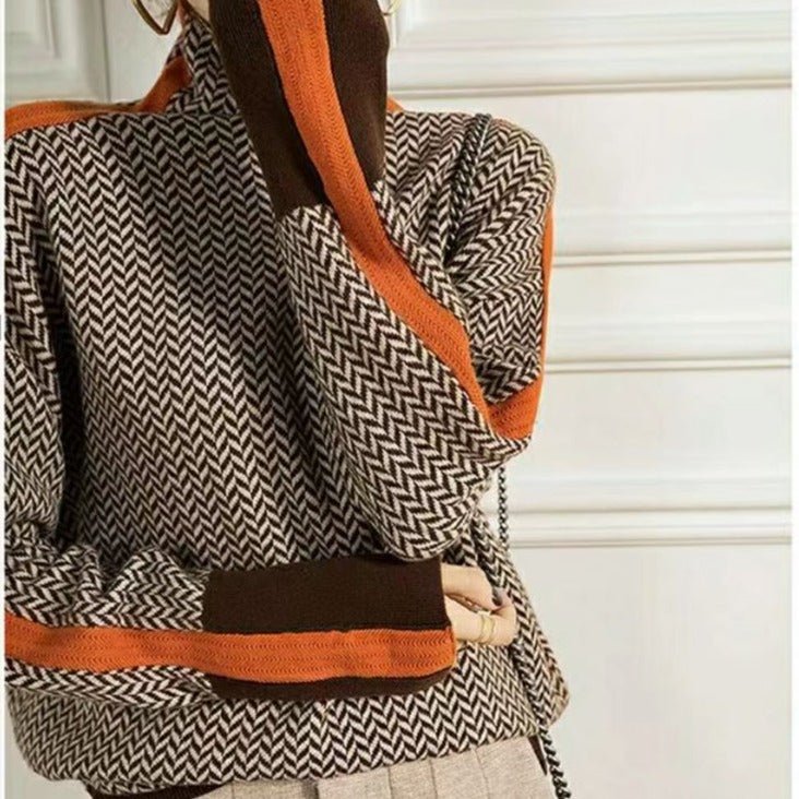 Miralda | Pull à col roulé | Motif
