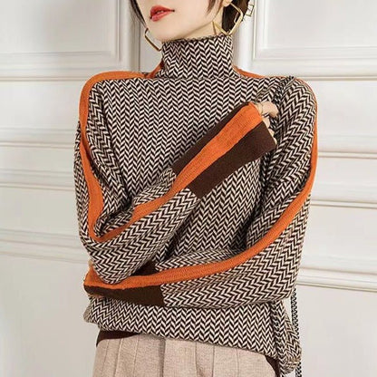 Miralda | Pull à col roulé | Motif