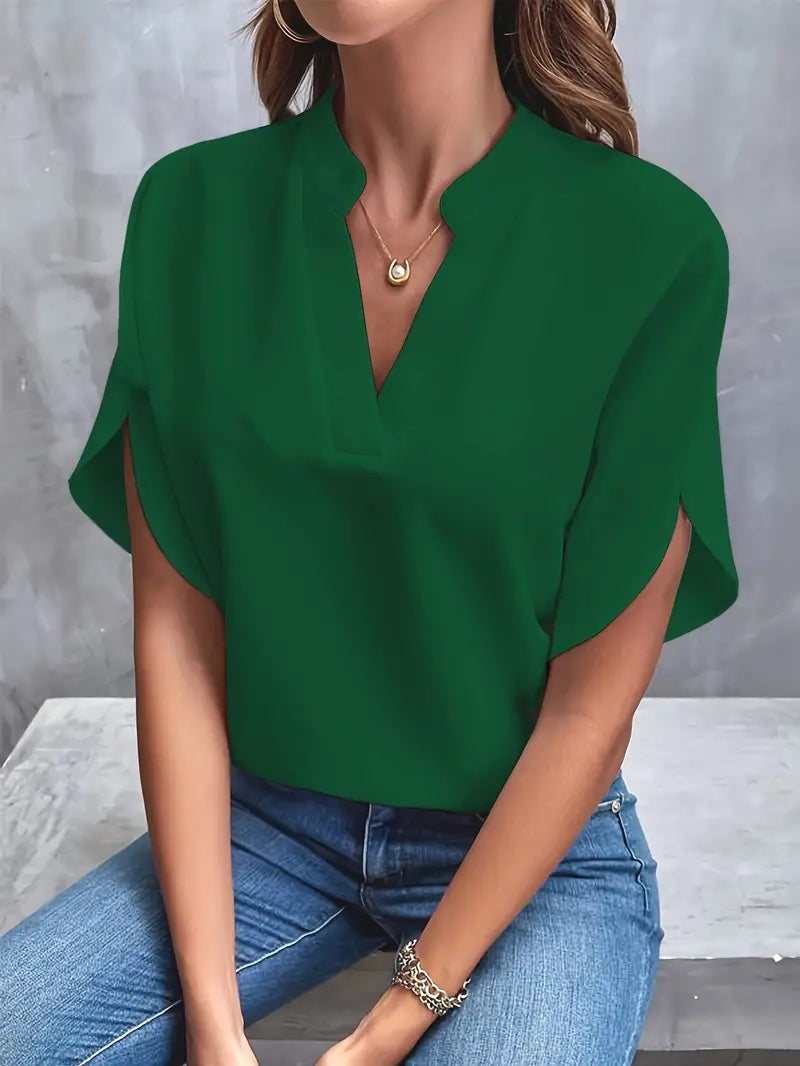 Valériane | T-shirt léger à col en V pour femmes