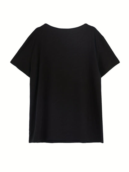 Maëlysse | T-shirt Femme Grande Taille | Col en V