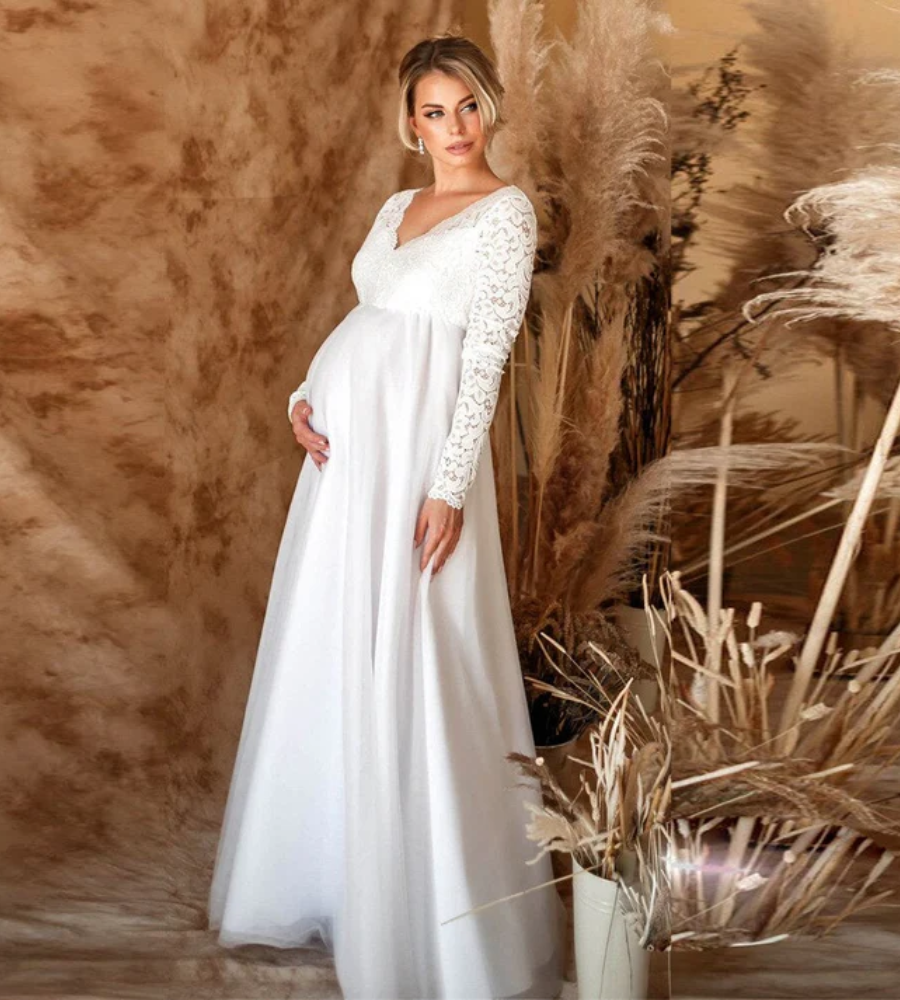 Robe de mariée pour femmes enceintes | Maxi
