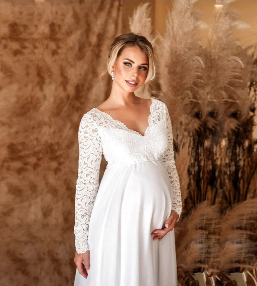 Robe de mariée pour femmes enceintes | Maxi