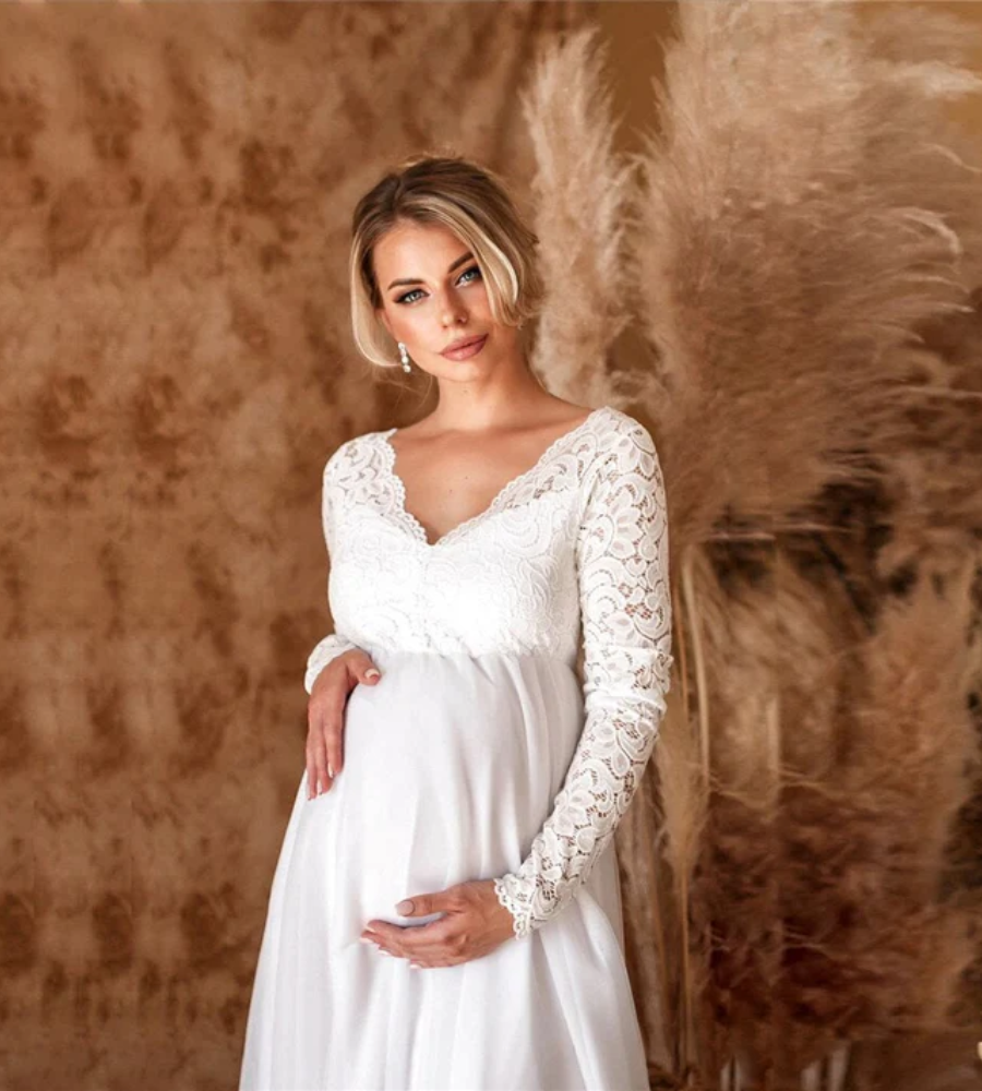 Robe de mariée pour femmes enceintes | Maxi