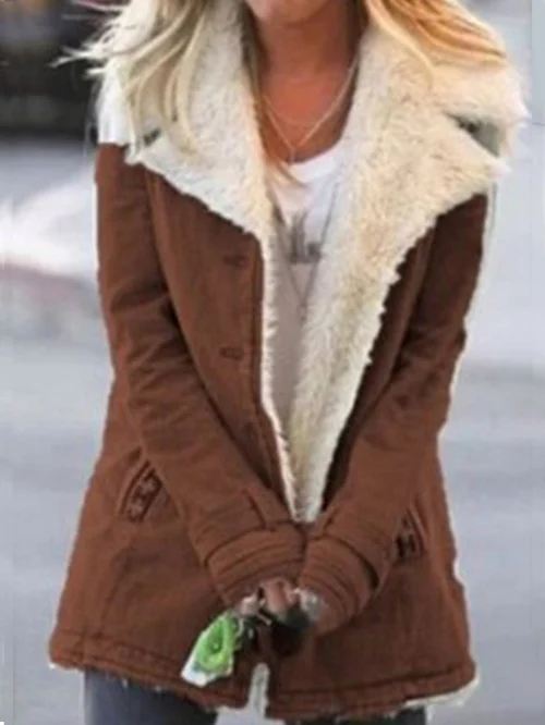 Veste À Bordures En Shearling Pour Femmes | Cozy