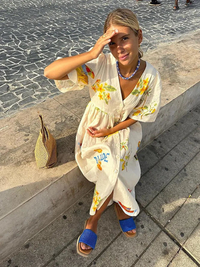 Robe de plage boheme Pour Femme | Maxi