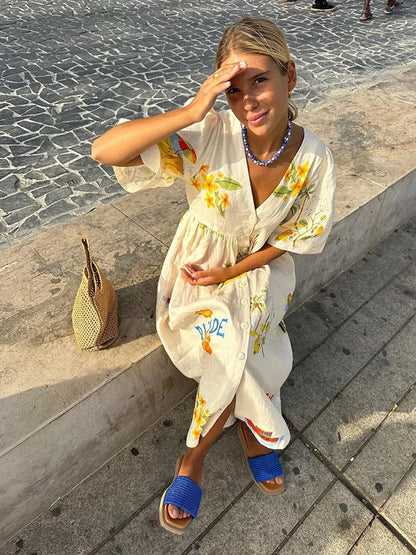 Robe de plage boheme Pour Femme | Maxi