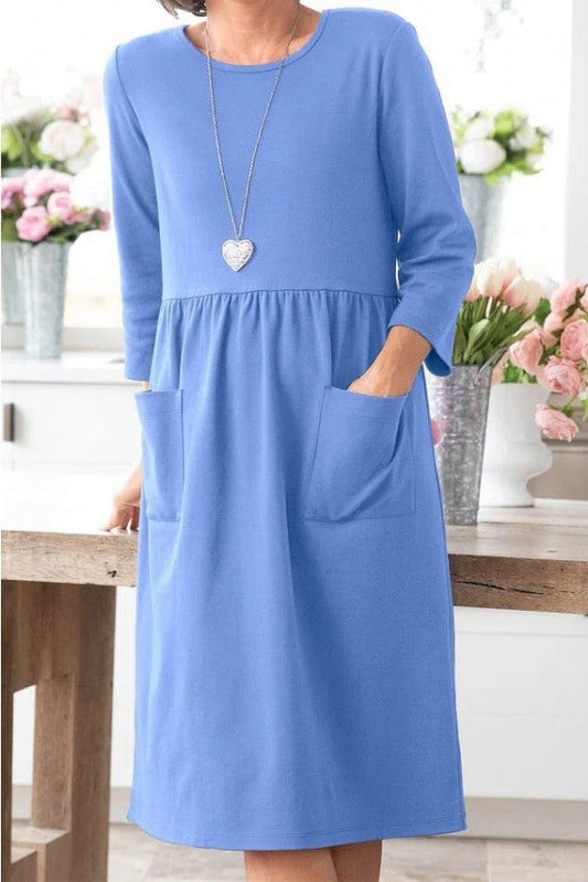 Robe Longue Vintage À Imprimé Abstrait | Printemps/automne Décontracté