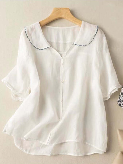 Lila | Blouse à manches courtes