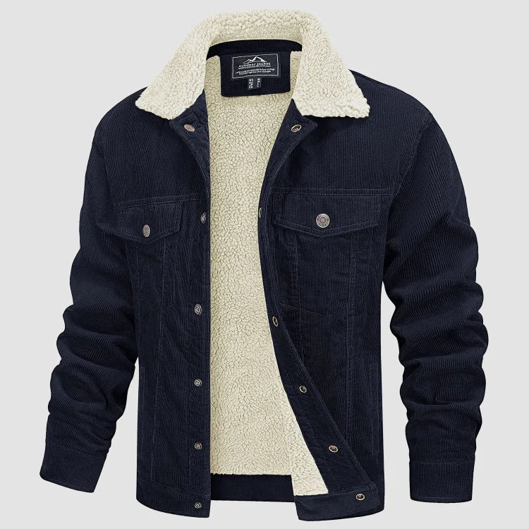 Veste Moderne En Velours Côtelé Pour Hommes | Chauffée