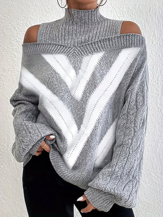 Mélodie-Claire | Tricot Femme Grande Taille | Col Roulé