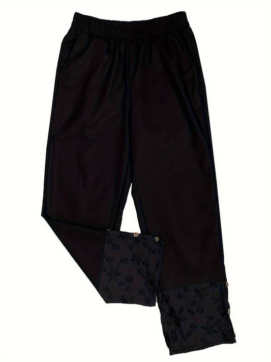 Yélena | Pantalon Élégant Femme avec Imprimé Floral