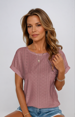 Manuela | Blouse À Œillets Pour Femme | De Nuit