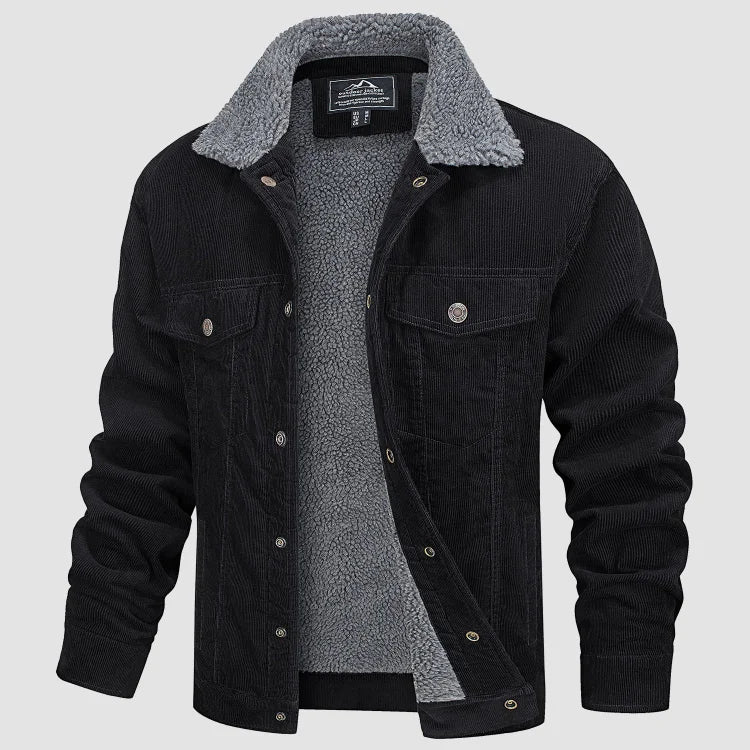 Veste Moderne En Velours Côtelé Pour Hommes | Chauffée