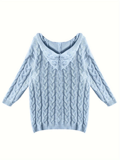 Albine | Hoodie Tricoté Grande Taille