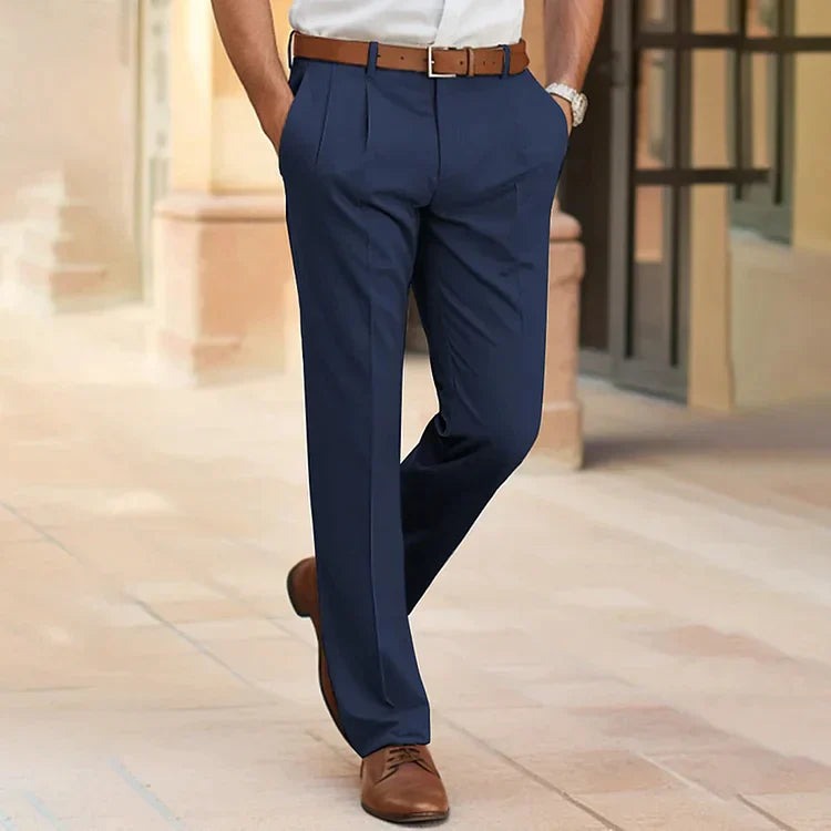 Pantalon D'affaires Décontracté Pour Hommes | Plaid
