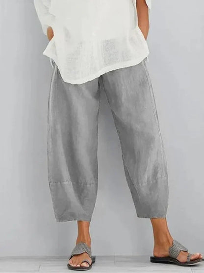 Éléa-Lys | Pantalon Décontracté en Lin pour Femme