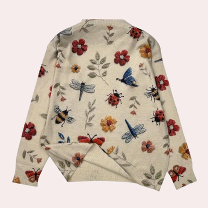 Sweat-shirt Brodé Floral Pour Femmes | Élégant