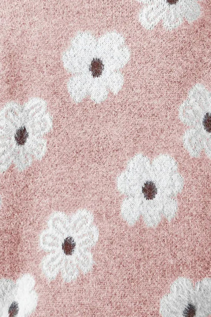 Théophane | Pull à demi zip pour femmes | Floral