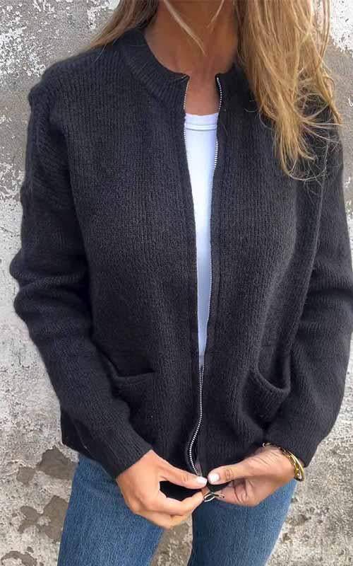 Gilet Chaud À Fermeture Éclair Pour Femmes | Cozy