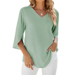 Magdeline | Blouse Légère À Col V Pour Femme | Chic