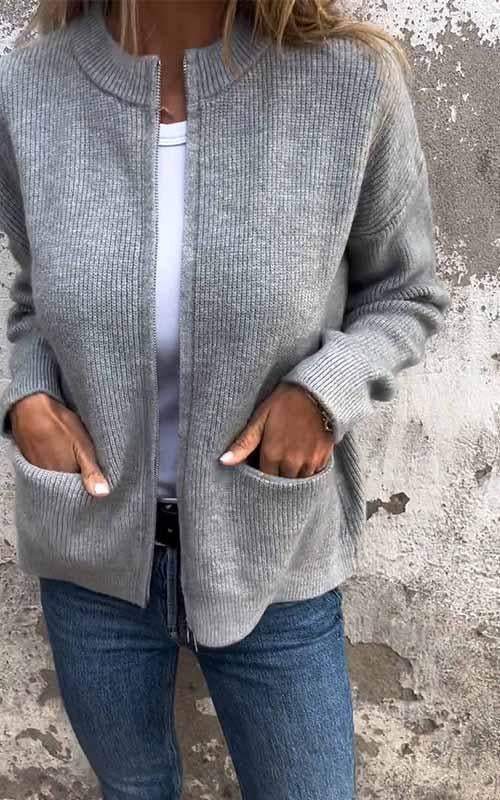 Gilet Chaud À Fermeture Éclair Pour Femmes | Cozy